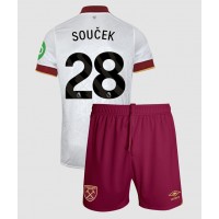 Maglia Calcio West Ham United Tomas Soucek #28 Terza Divisa Bambino 2024-25 Manica Corta (+ pantaloncini)